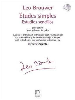 Brouwer, Estudios sencillos CD 