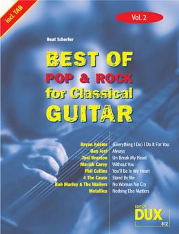 Best of Pop & Rock for Classical Guitar 2 