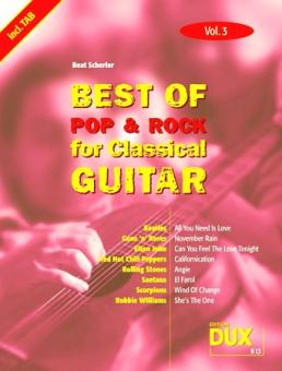 Best of Pop & Rock for Classical Guitar 3 