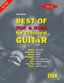 Best of Pop & Rock for Classical Guitar 10 