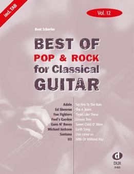 Best of Pop & Rock for Classical Guitar 12 