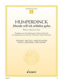 Humperdinck, Abends will ich schlafen gehn 
