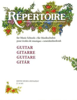 Repertoire für Musikschulen Gitarre 
