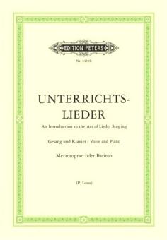 Losse, Unterrichtslieder - Mezzo oder Bariton 