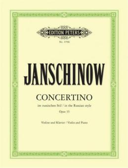 Janschinow, Concertino op. 35 
