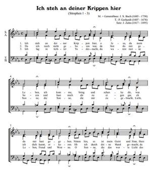 Bach, Ich steh an deiner Krippen hier 