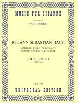 Bach, Suite e-Moll - Gitarre 