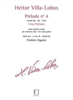 Villa-Lobos, 4. Prelude e-Moll für Gitarre 