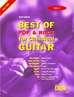 Best of Pop & Rock for Classical Guitar 4 