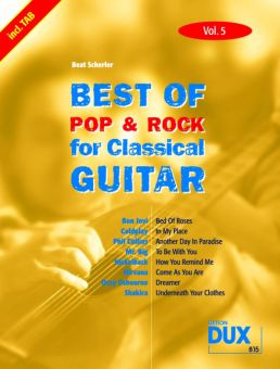 Best of Pop & Rock for Classical Guitar 5 