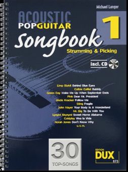 Langer, Acoustic Pop Guitar Songbook 1 CD 