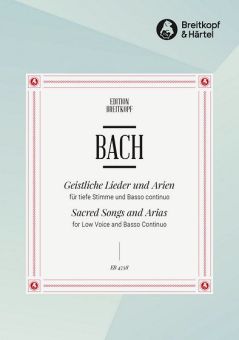 Bach, Geistliche Lieder und Arien - tiefe Stimme 
