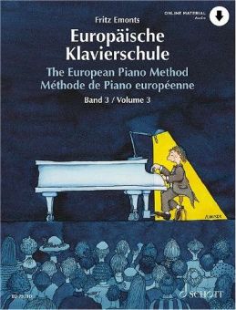 Emonts, Europäische Klavierschule 3 mit Download 