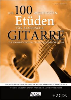 Die 100 wichtigsten Etüden für klassische Gitarre (mit 2 CDs) 