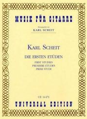 Scheit, Die ersten Etüden 