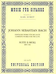 Bach, Suite e-Moll - Gitarre 